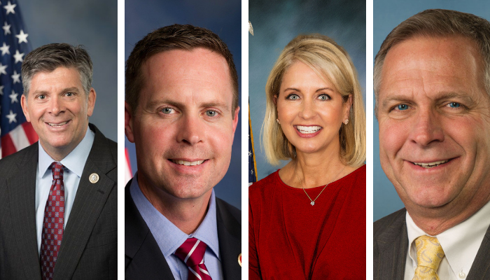U.S. Reps. Darin LaHood, Rodney Davis, Mary Miller and Mike Bost